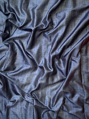 Close-up of soft silk fabric with Bandhej print and texture
