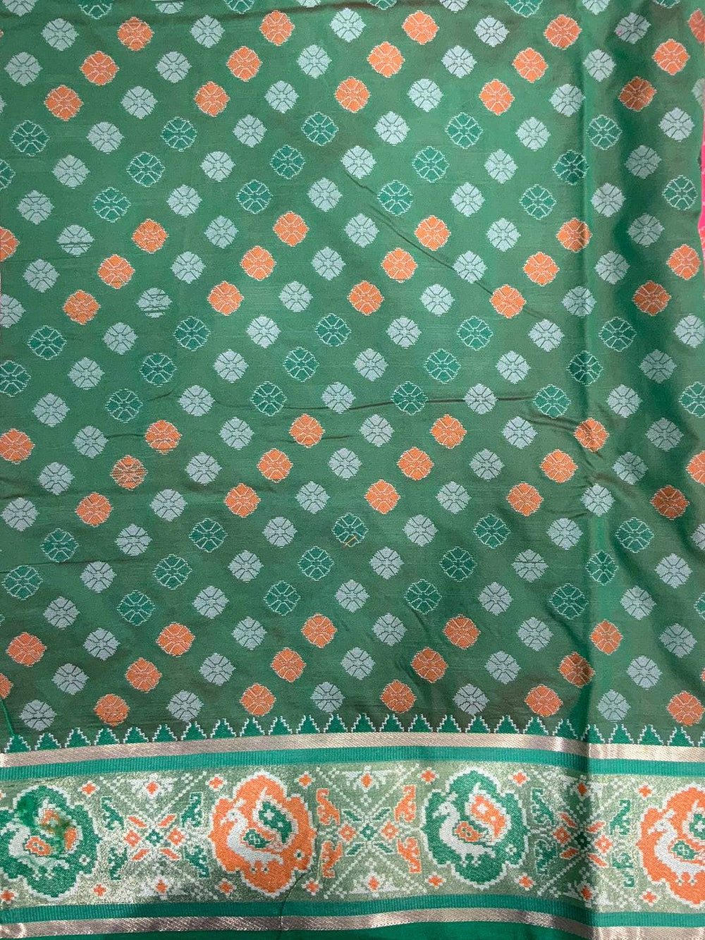 Elegant Gajri Pochampally Patola Silk Saree