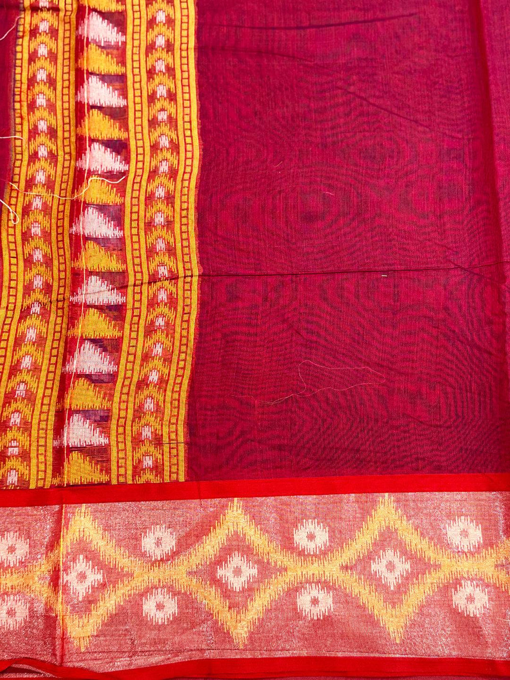Multi Temple Ikkat Soft Silk Saree
