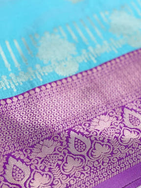 Soft Silk Bali Jewellery Zari Butta Saree