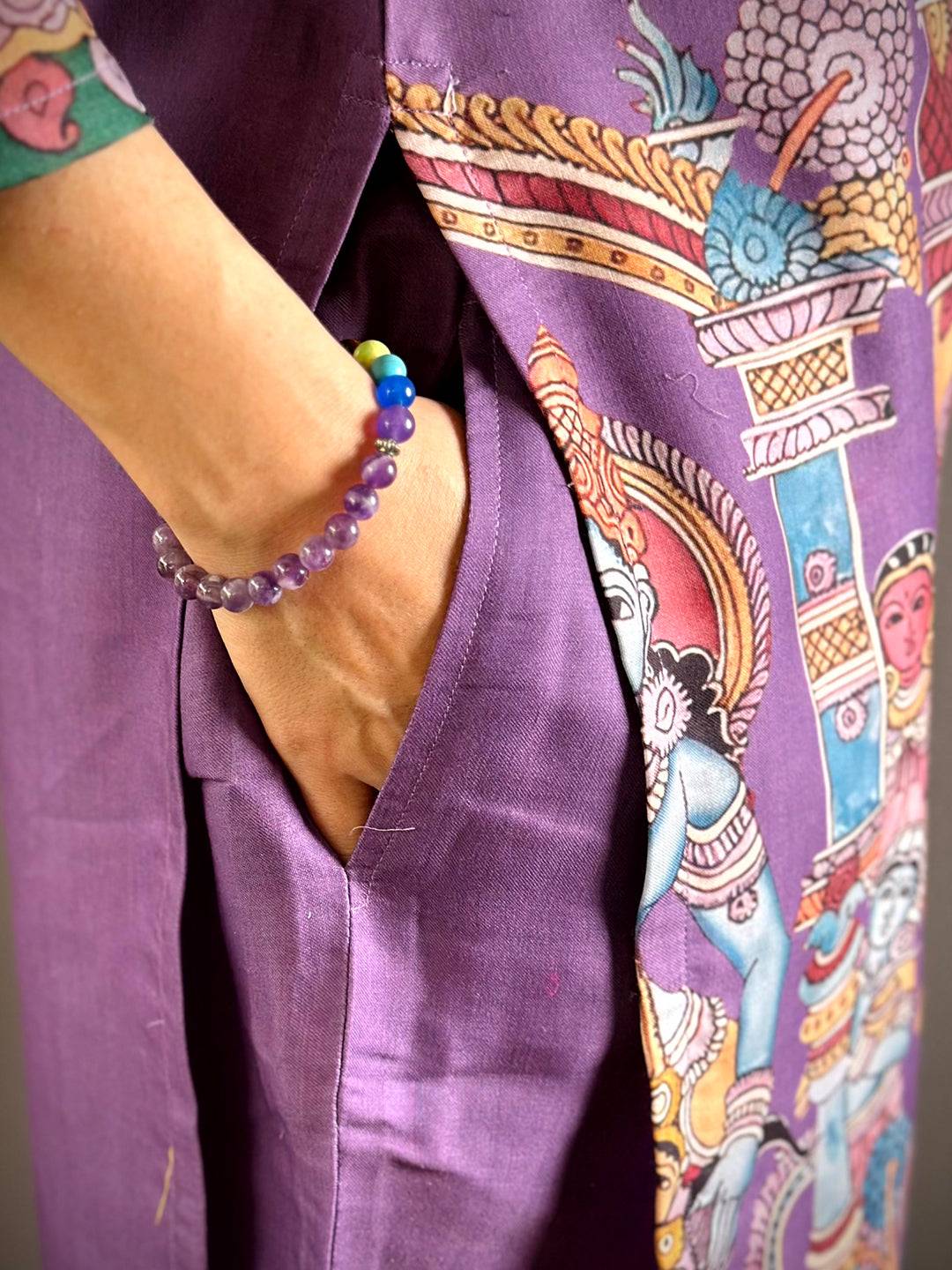Classic Kalamkari Round Neck Kurti
