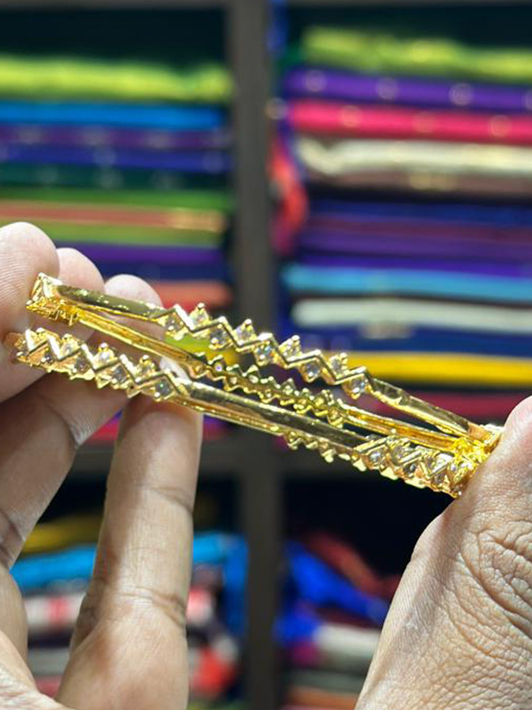 ZigZara Antique Gold Bangle


