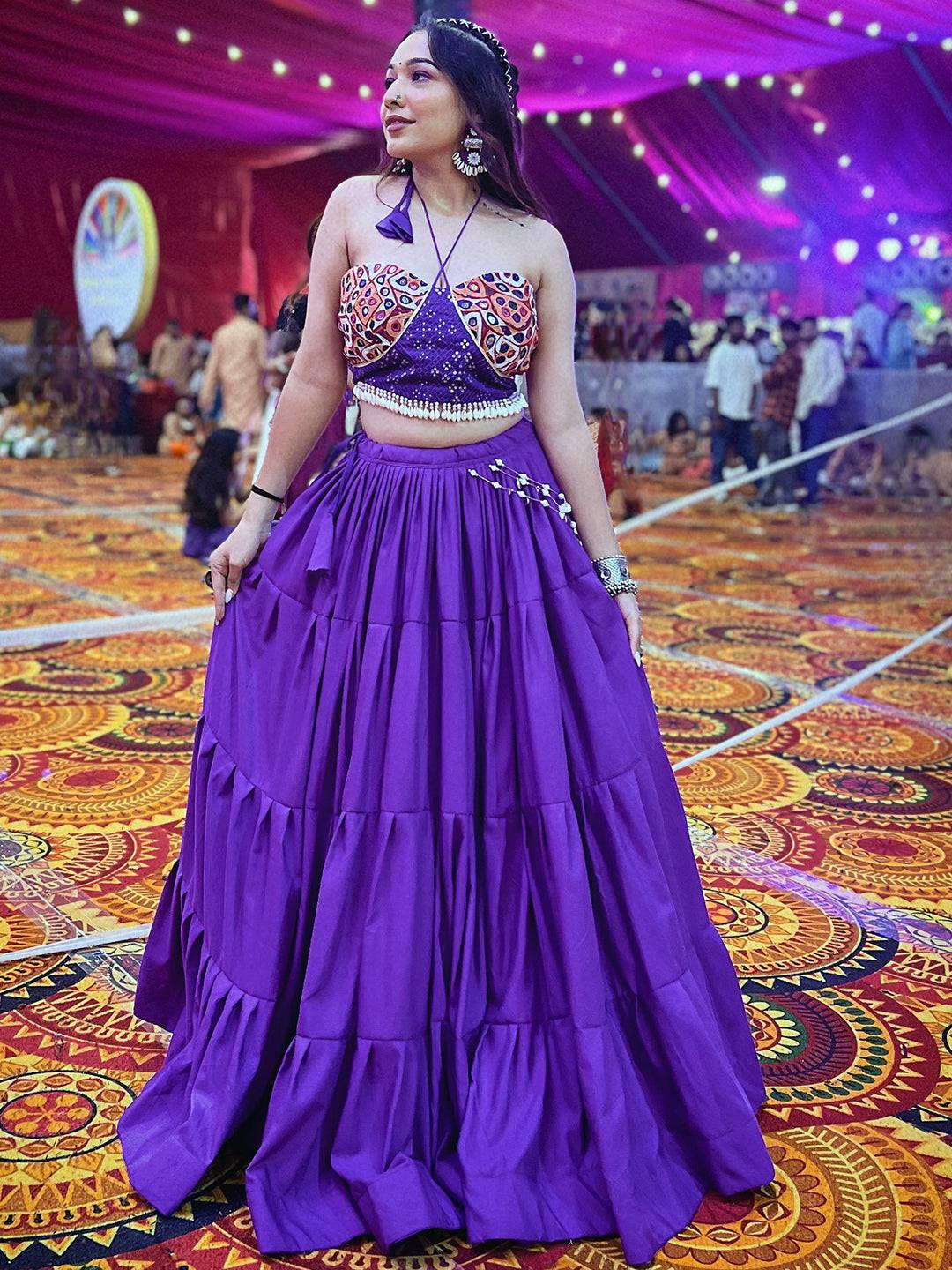 The Regal Purple Lehenga