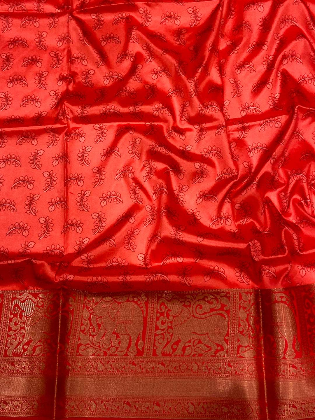Regal Navy Kalamkari Digital Prints Saree