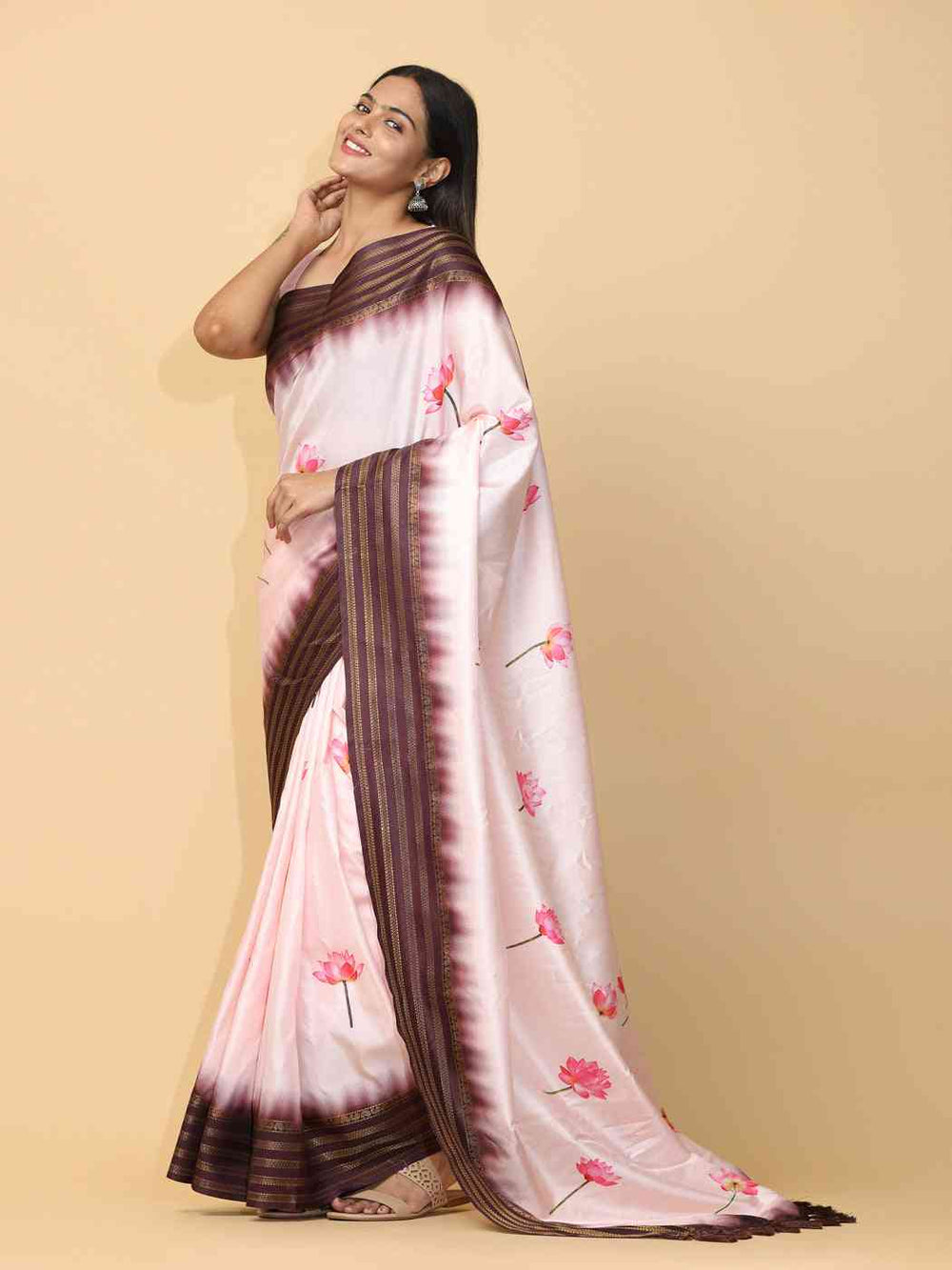  Soft Silk Pichwai Kalamkari Saree for Party Wear