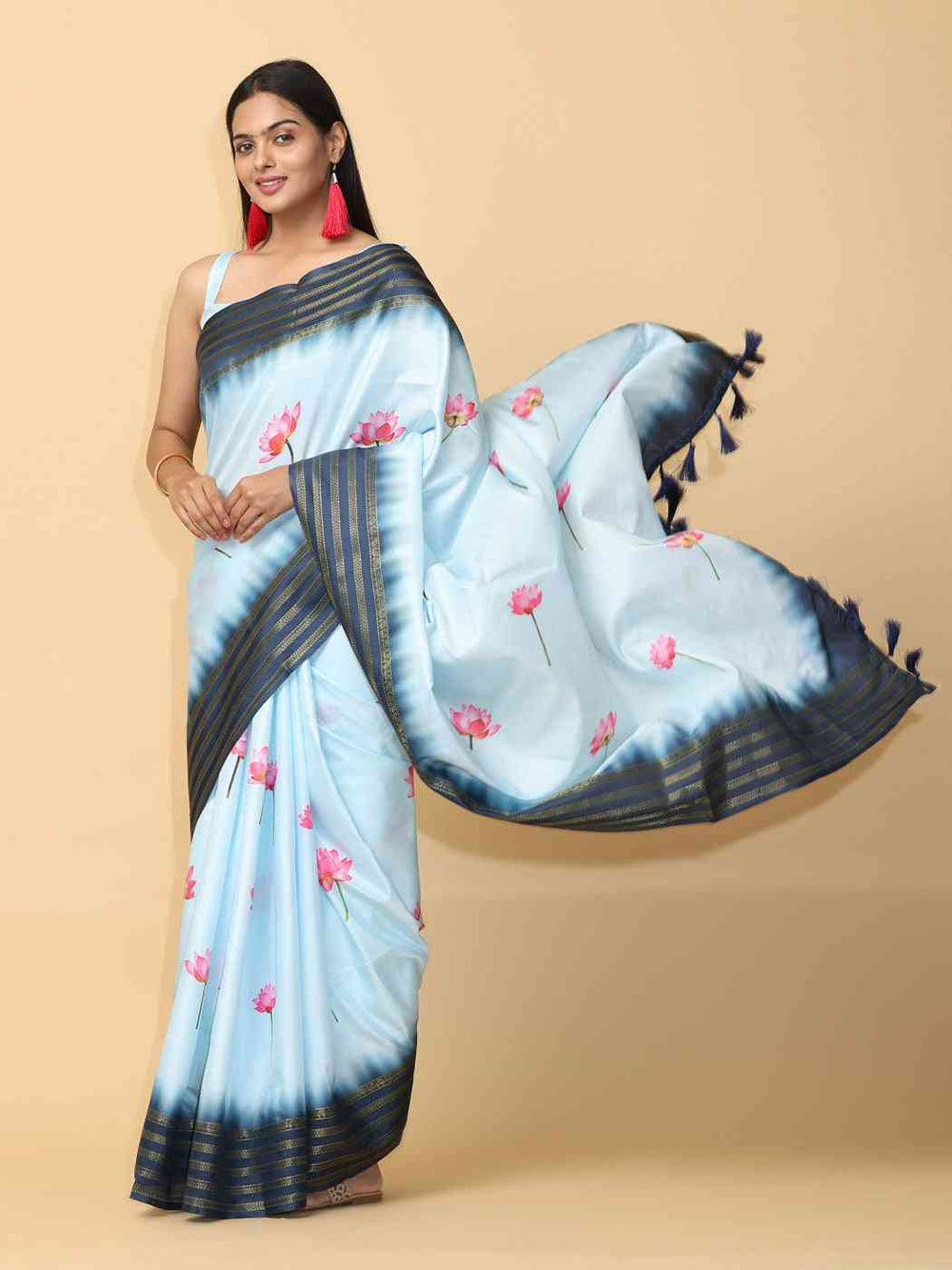  Soft Silk Pichwai Kalamkari Saree for Party Wear