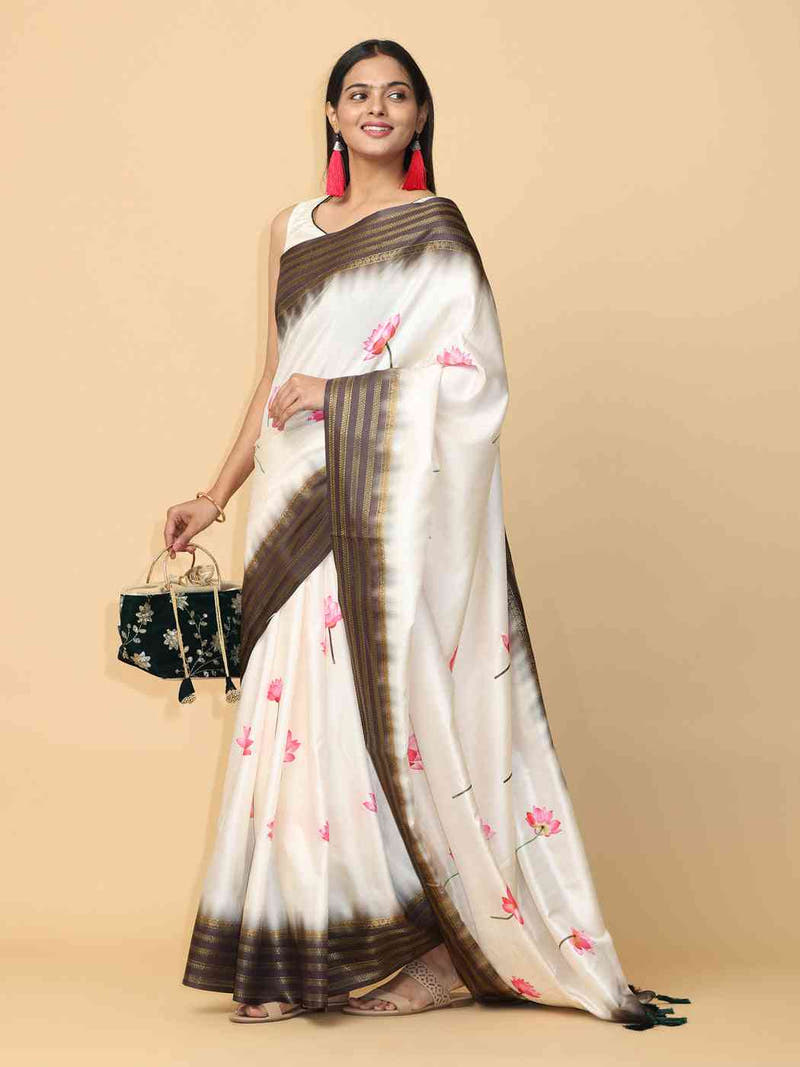  Soft Silk Pichwai Kalamkari Saree for Party Wear