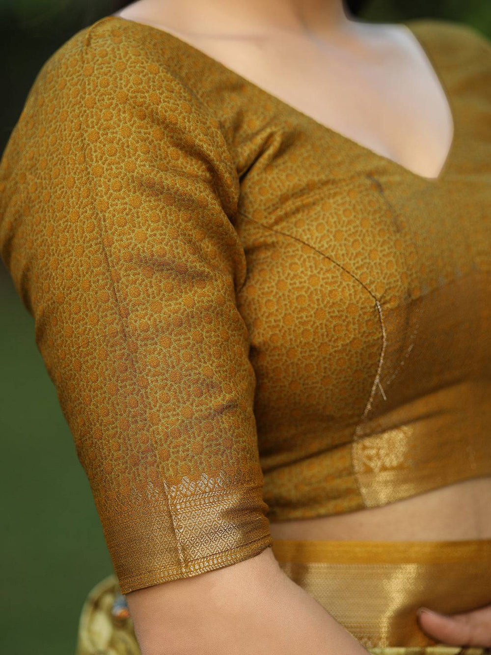 Yellow Pure Viscose Dola Silk Floral & Kalamkari Print Saree