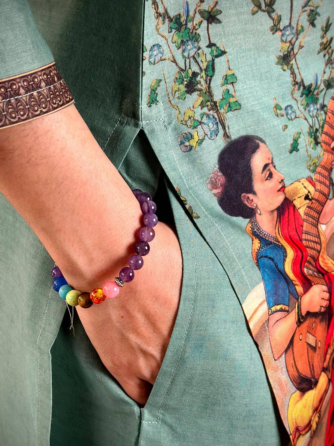Painting Print V Neck Kurti