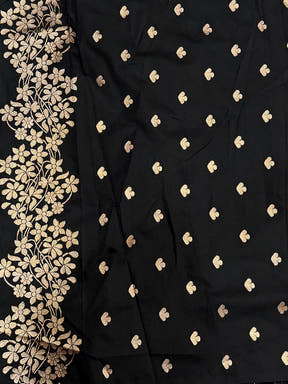 Rose Gold Blossom Soft Satin Silk Saree