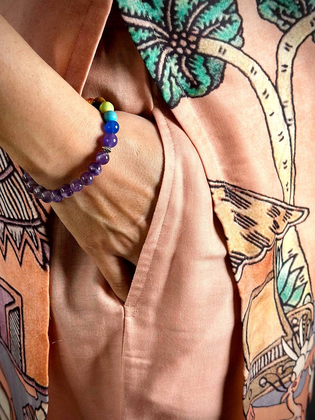 Royal Kalamkari V Scalup Neck Kurti