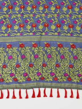  Dhakai Jamdani Cotton Silk Saree