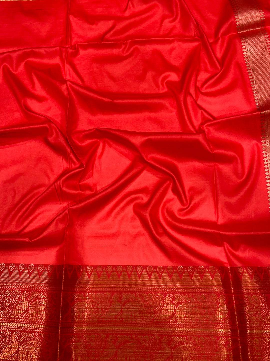 Light Cream Floral Banarasi Silk Saree
