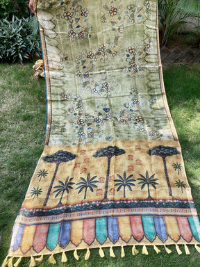   Kota Doriya Silk Saree With Flower Prints and Rich Pallu