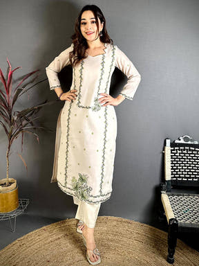 Ivory Floral Heritage Dress
