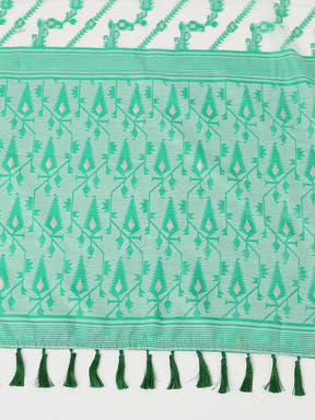  Dhakai Jamdani Cotton Silk Saree