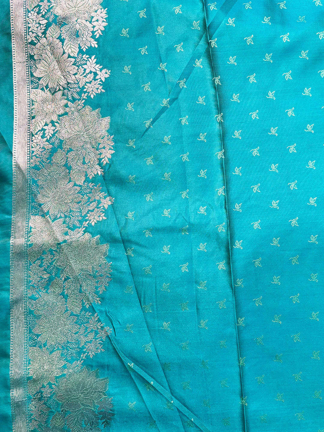 Exclusive Ombre Weaving Mashru Silk Saree