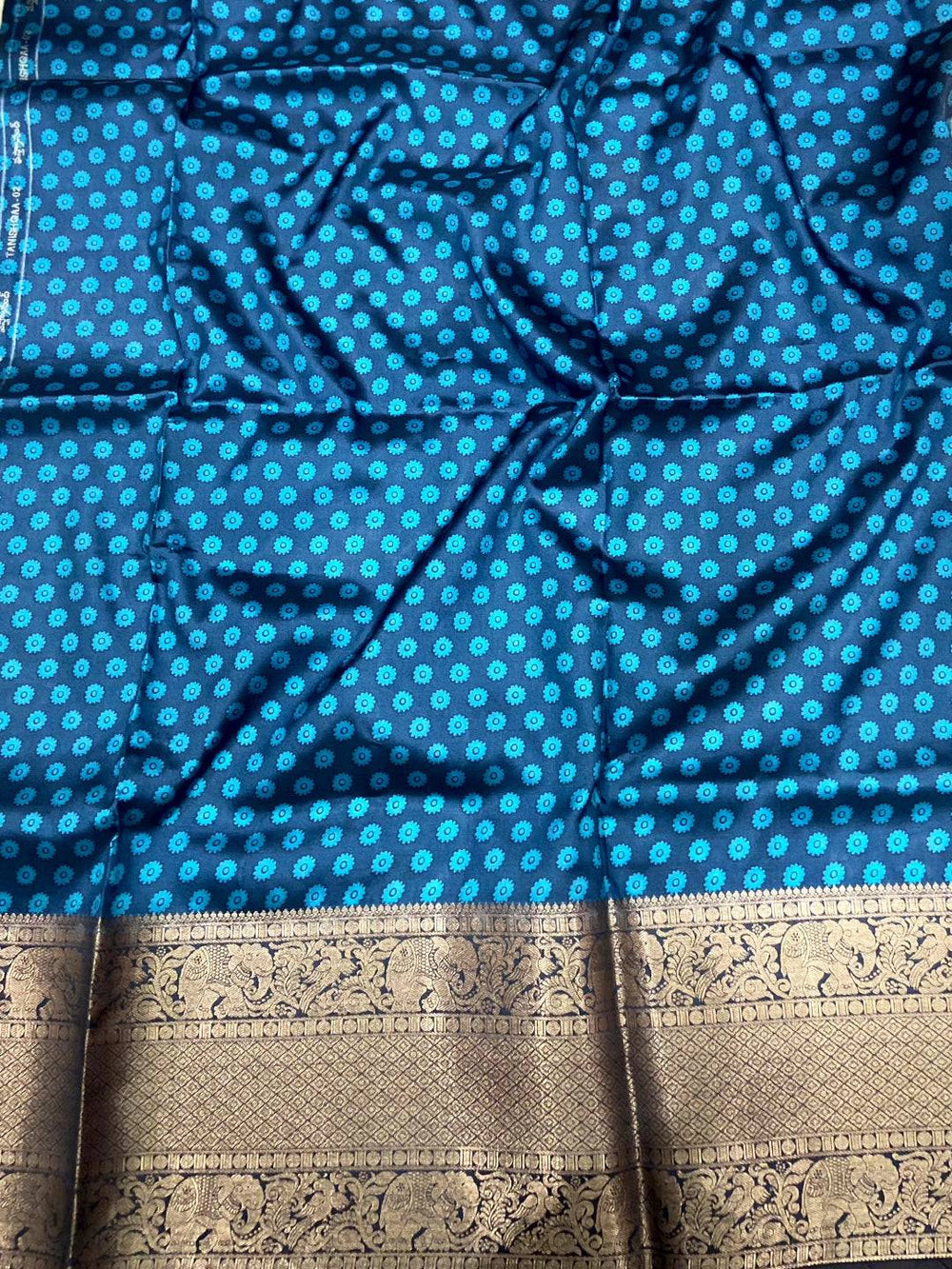 Light Grey Kalamkari Digital Prints Saree