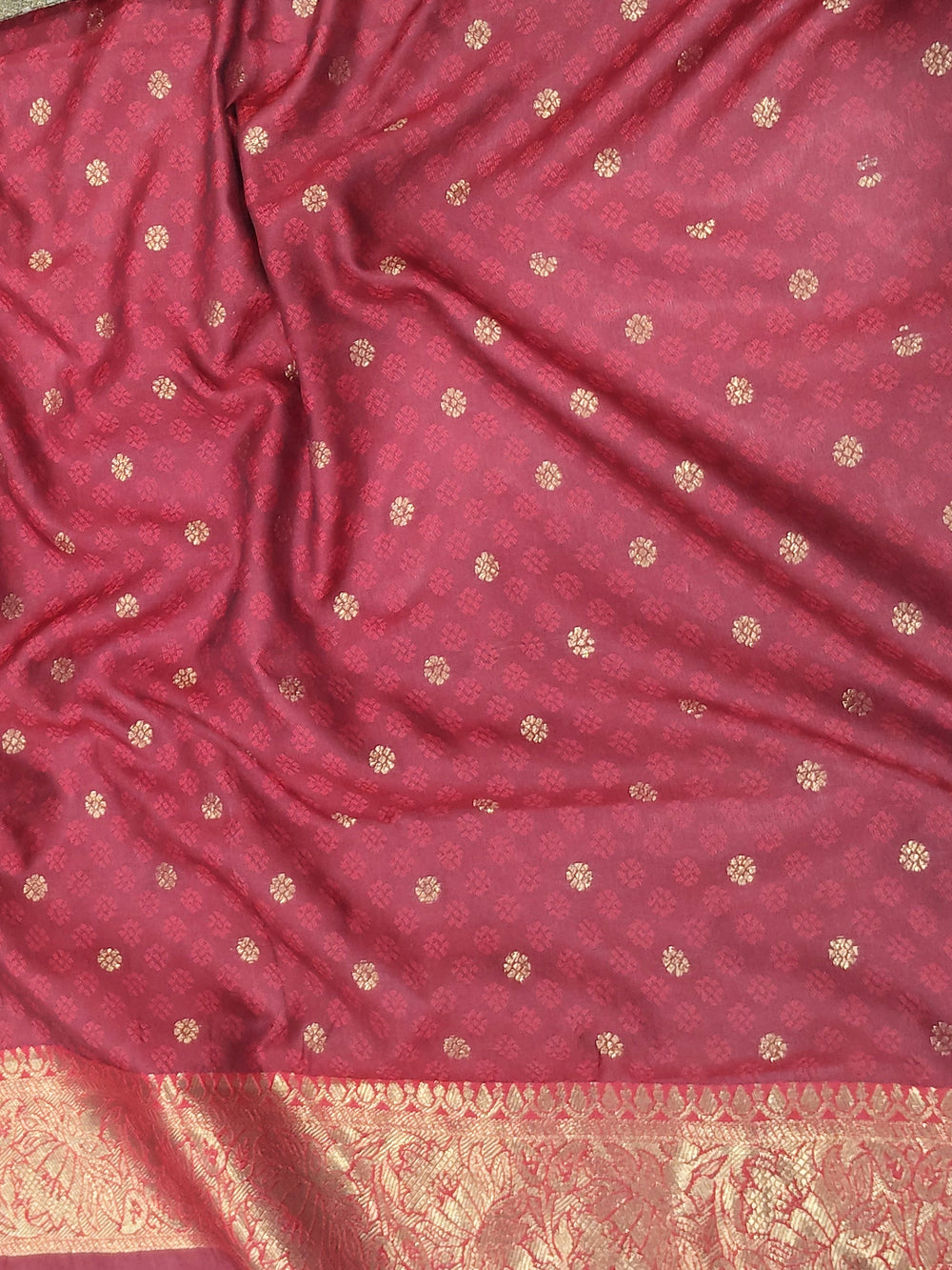 Radiant Butterfly Gold Zari Dharamavaram Silk Saree