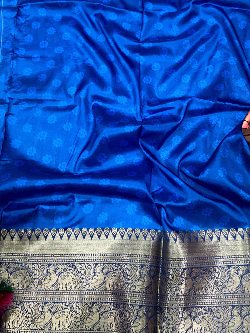 Majestic Multi Banarasi Silk Kalamkari Saree


