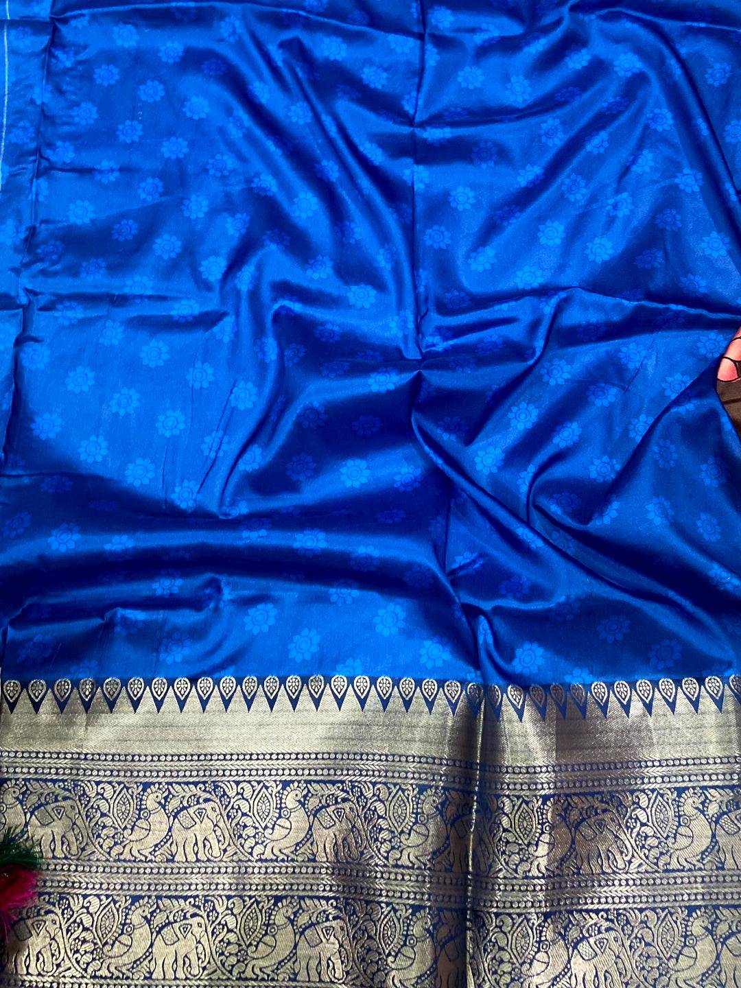Majestic Multi Banarasi Silk Kalamkari Saree


