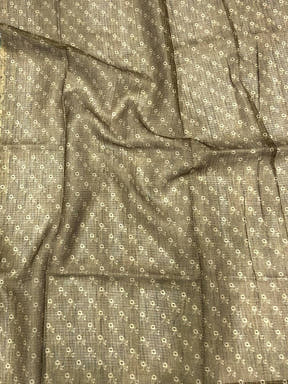 Brown Floral Cut Work Kota Saree