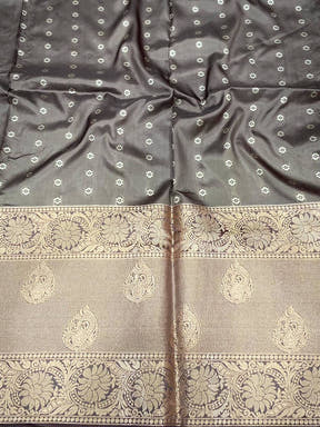 Regal Floral Fantasy Banarasi Silk Saree