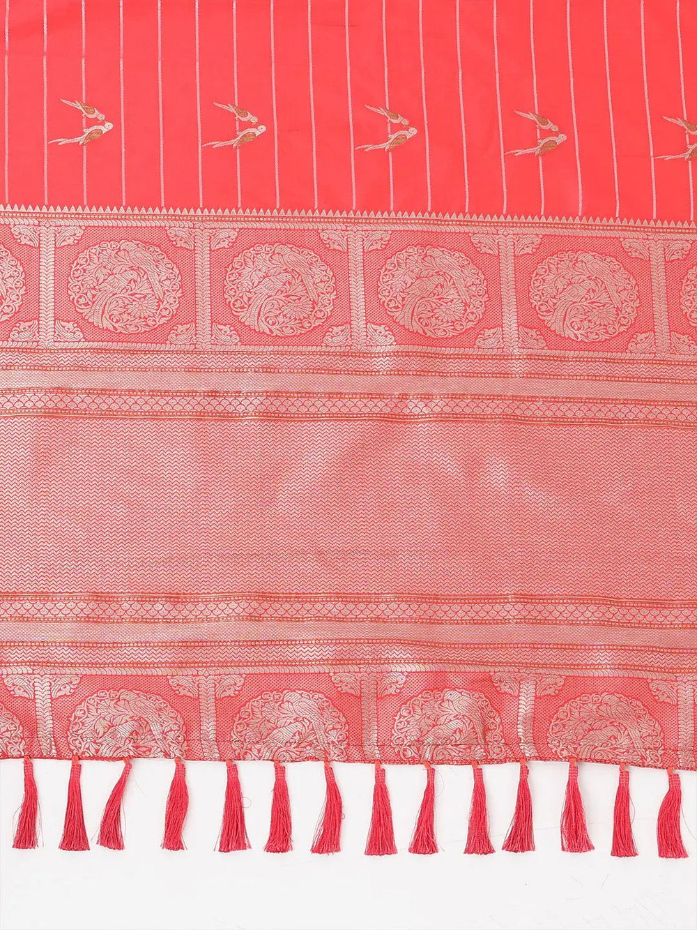  Pure Banarasi Katan Silk Kanchi Zari Weaving Saree