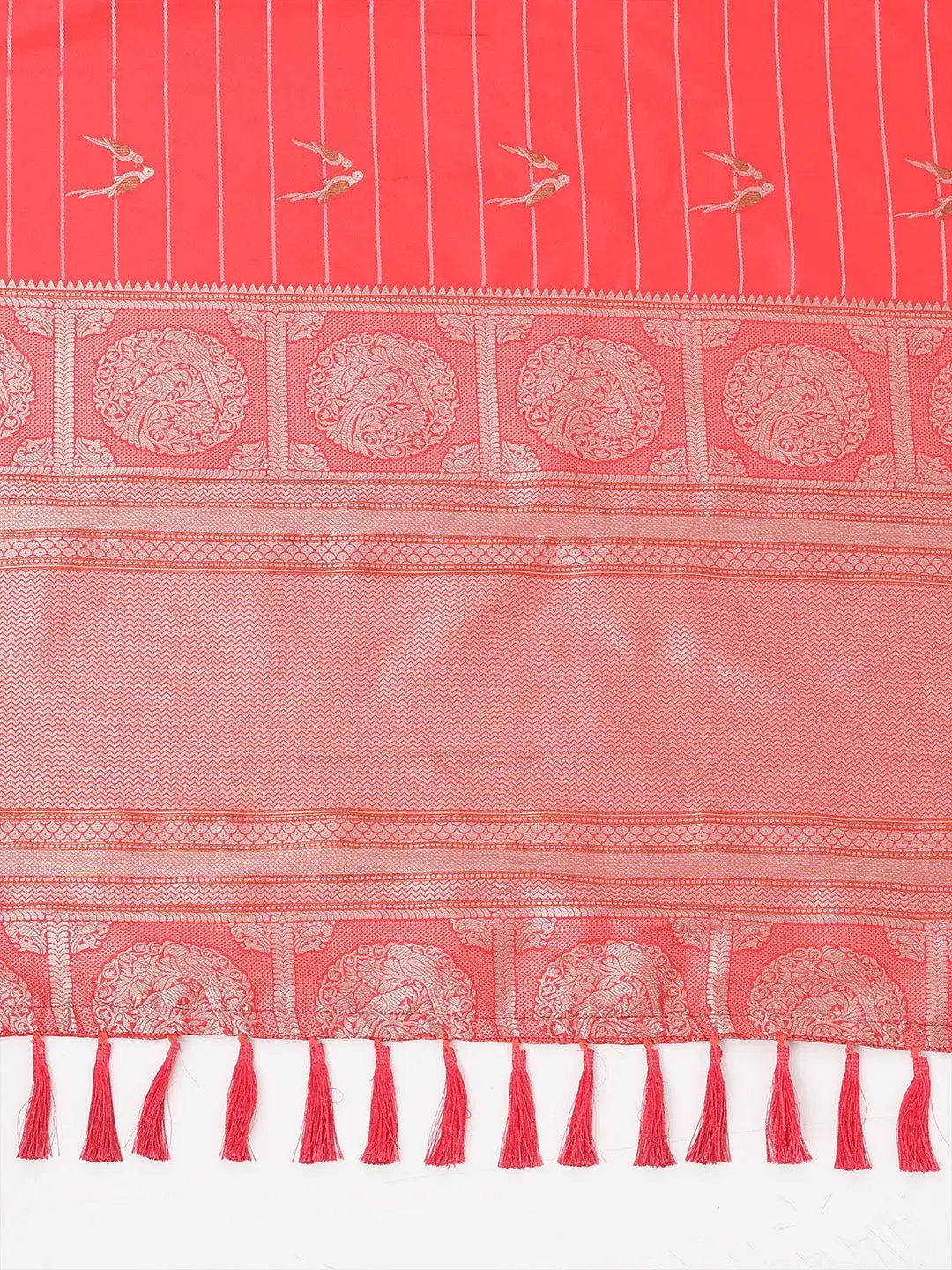  Pure Banarasi Katan Silk Kanchi Zari Weaving Saree