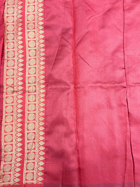 Navy Blue Rudraksha Temple Weave Katan Silk Saree