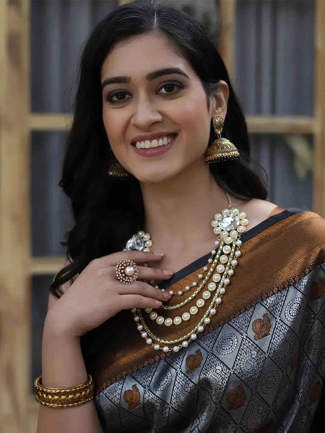 Kanjivaram Silk Saree With Zari Work