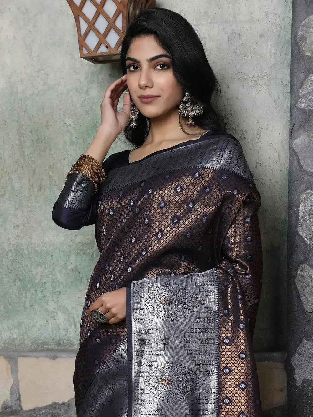 Kanjivaram Silk Saree with Zari Work 