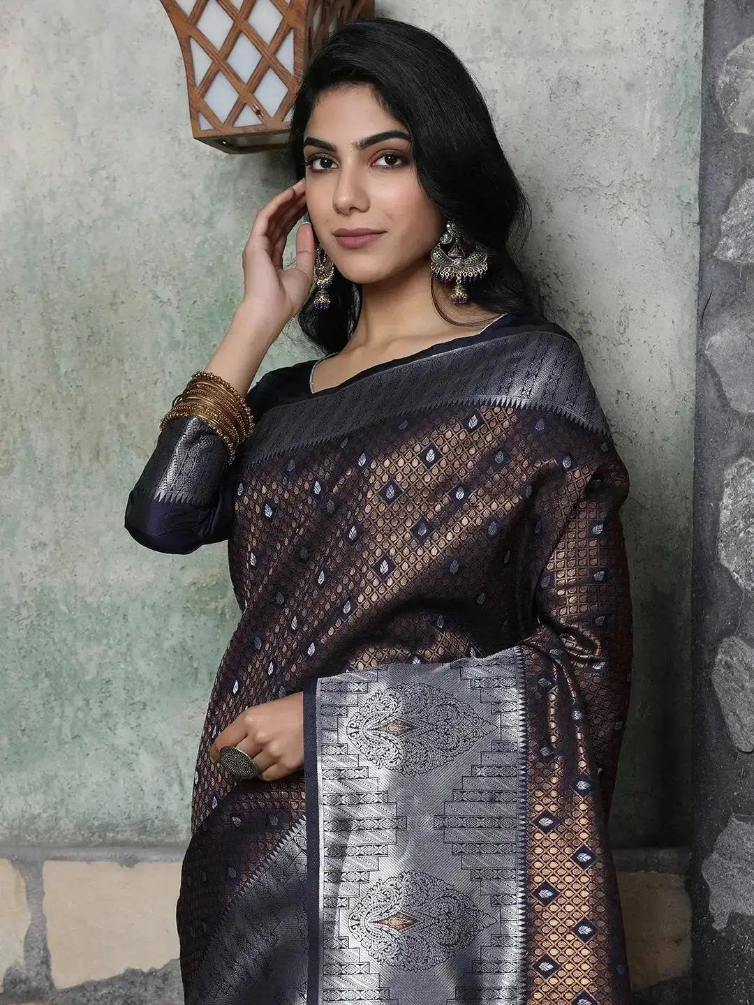 Kanjivaram Silk Saree with Zari Work 