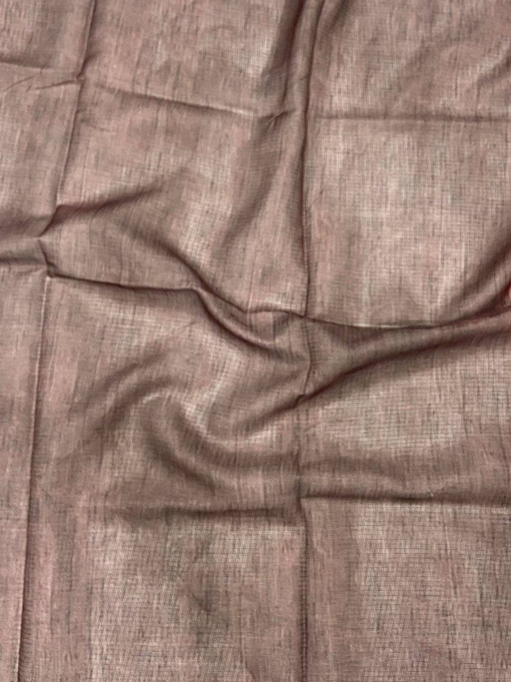 Blush Pink Kota Floral Digital Cut Work Saree