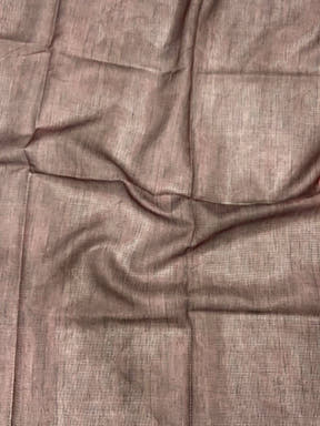 Blush Pink Kota Floral Digital Cut Work Saree
