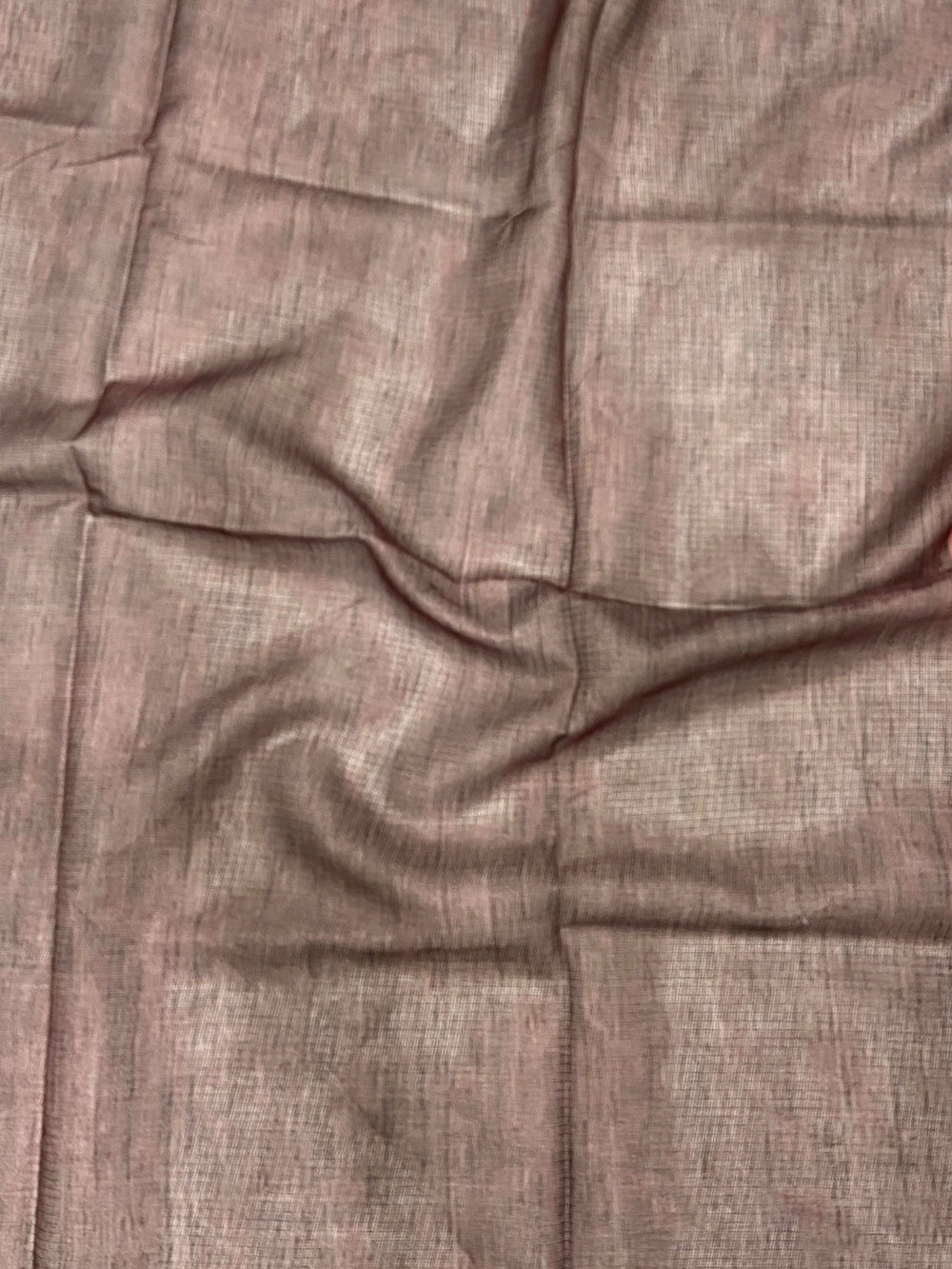 Blush Pink Kota Floral Digital Cut Work Saree