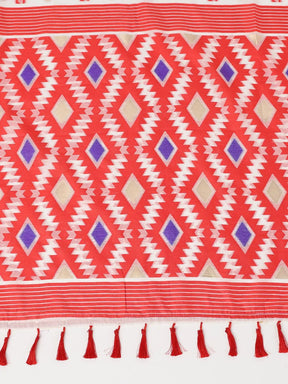 Dhakai Jamdani Cotton Silk Saree