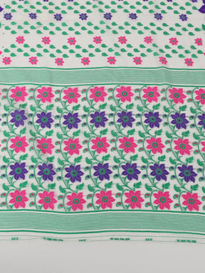 Dhakai Jamdani Light Weight Cotton Silk Saree