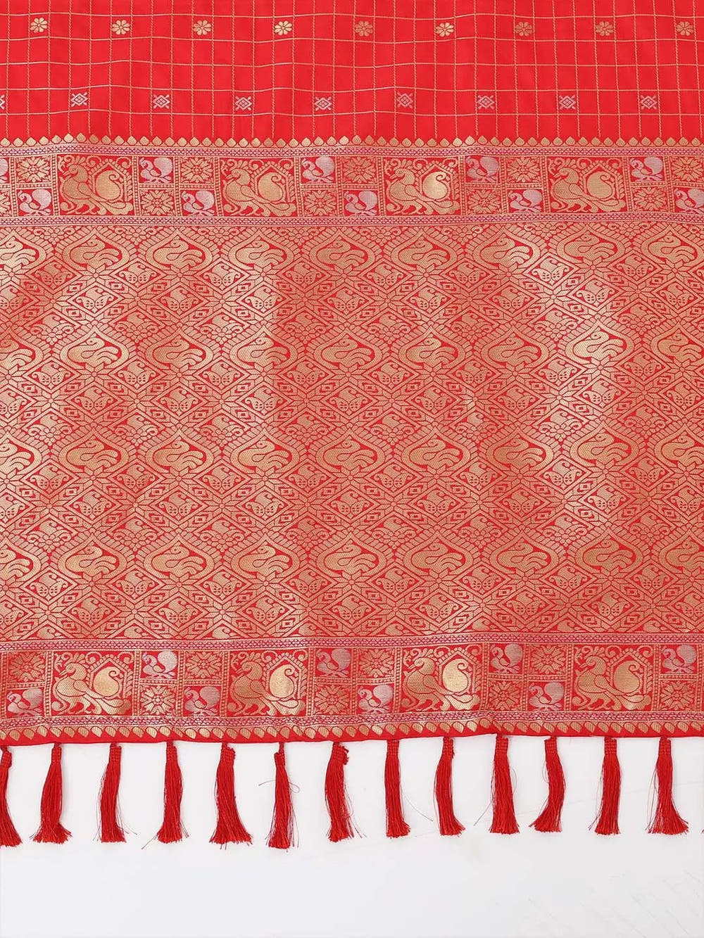  Soft Silk Woven Zari design Kanchi Banarasi Saree 