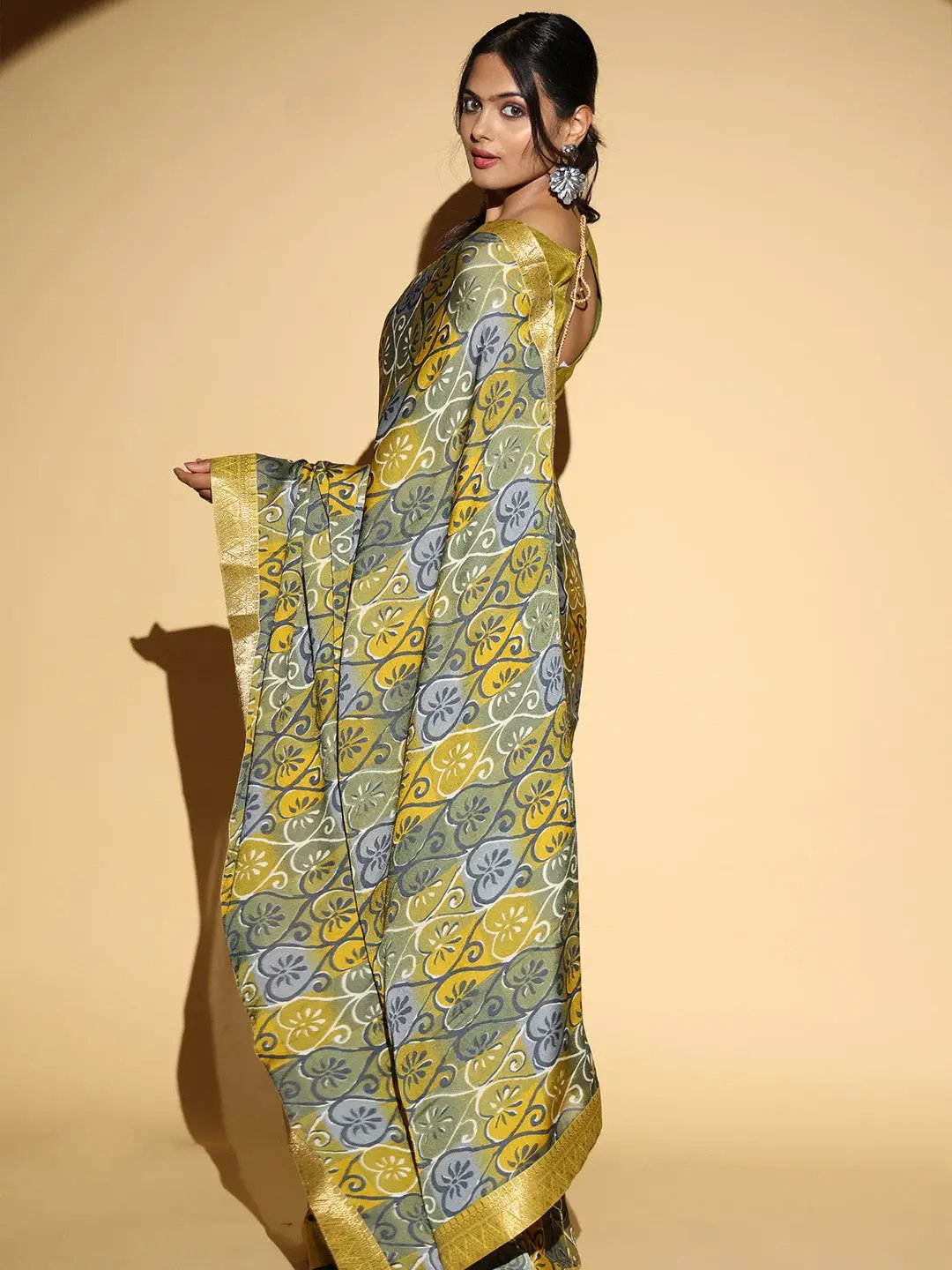  Soft Georgette Multi Colored Saree