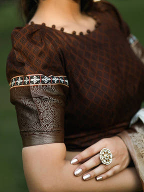 Silver Batik Pen kalamkari Saree With Zari Weaving Pallu