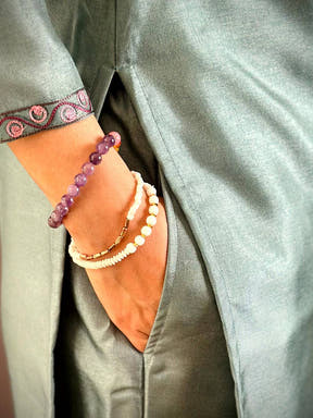 Stylish Paan Neck Ari Work Cotton Kurti