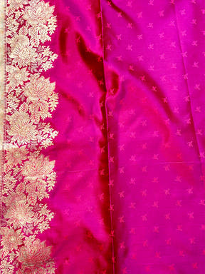 Heritage Ombre Weaving Mashru Silk Saree