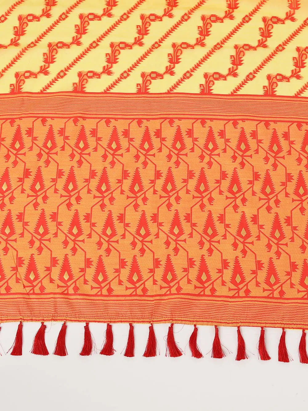  Dhakai Jamdani Cotton Silk Saree