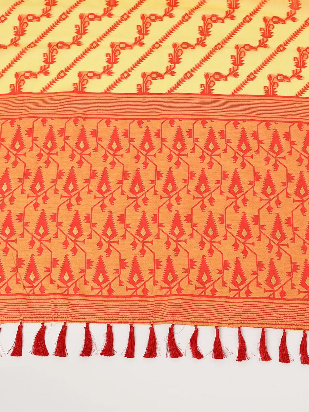  Dhakai Jamdani Cotton Silk Saree