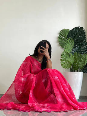 Multy Colored Print Bollywood Saree 