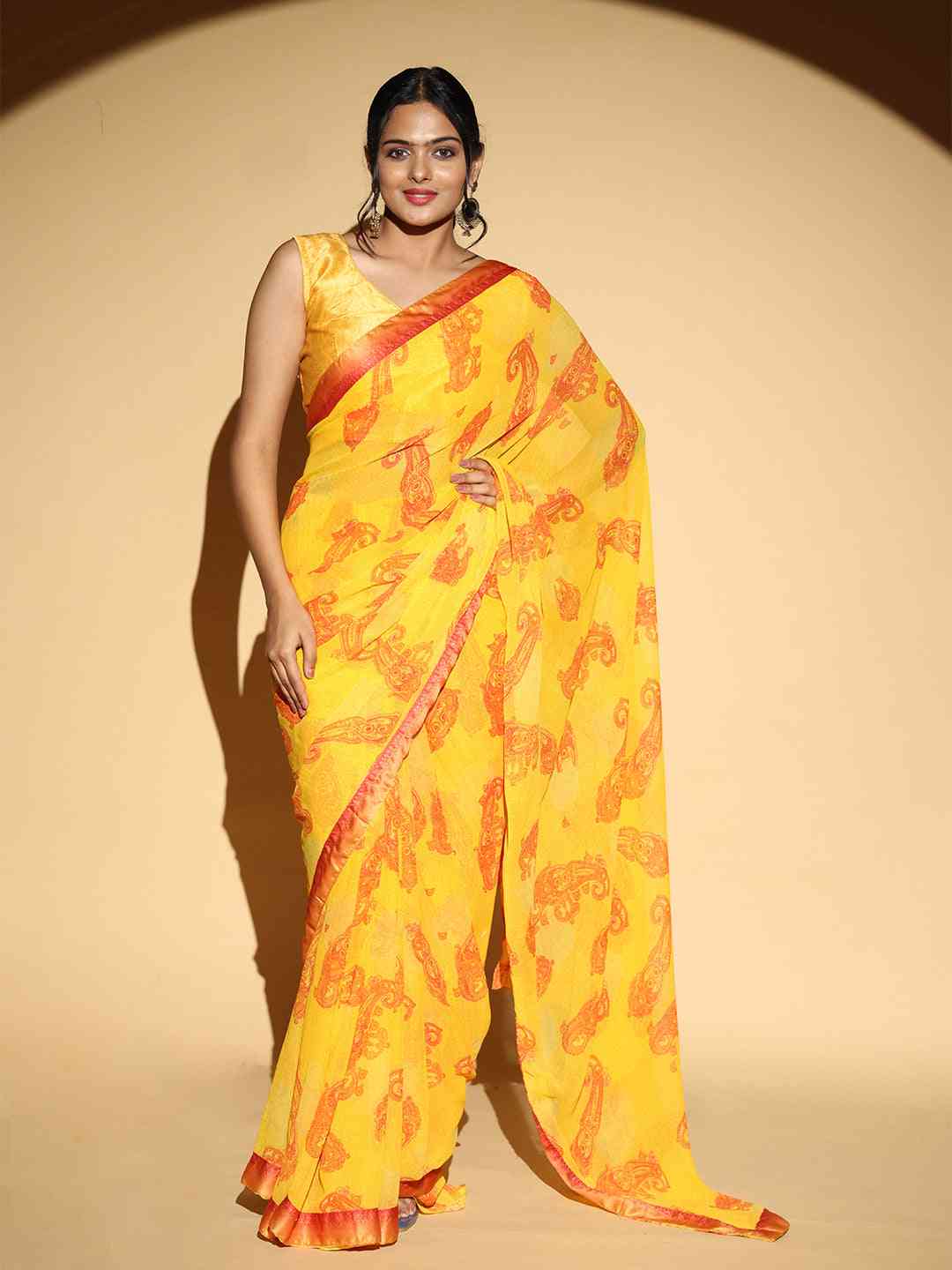  Soft Georgette Multi Colored Saree