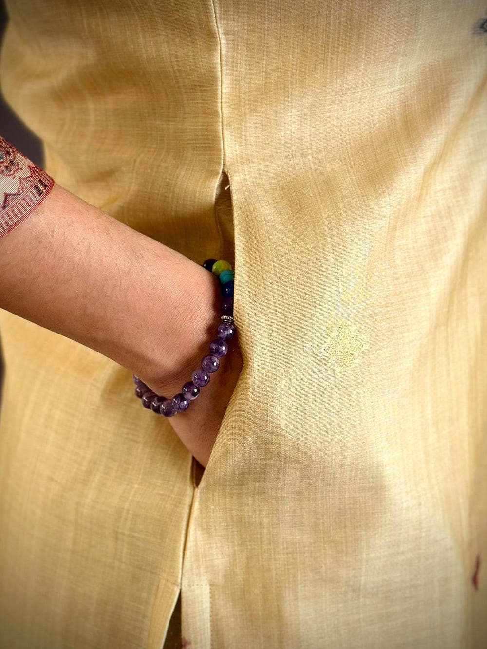 Lemon Yellow Floral Cotton Dress