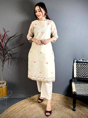 Off White Grace Mul Cotton Dress