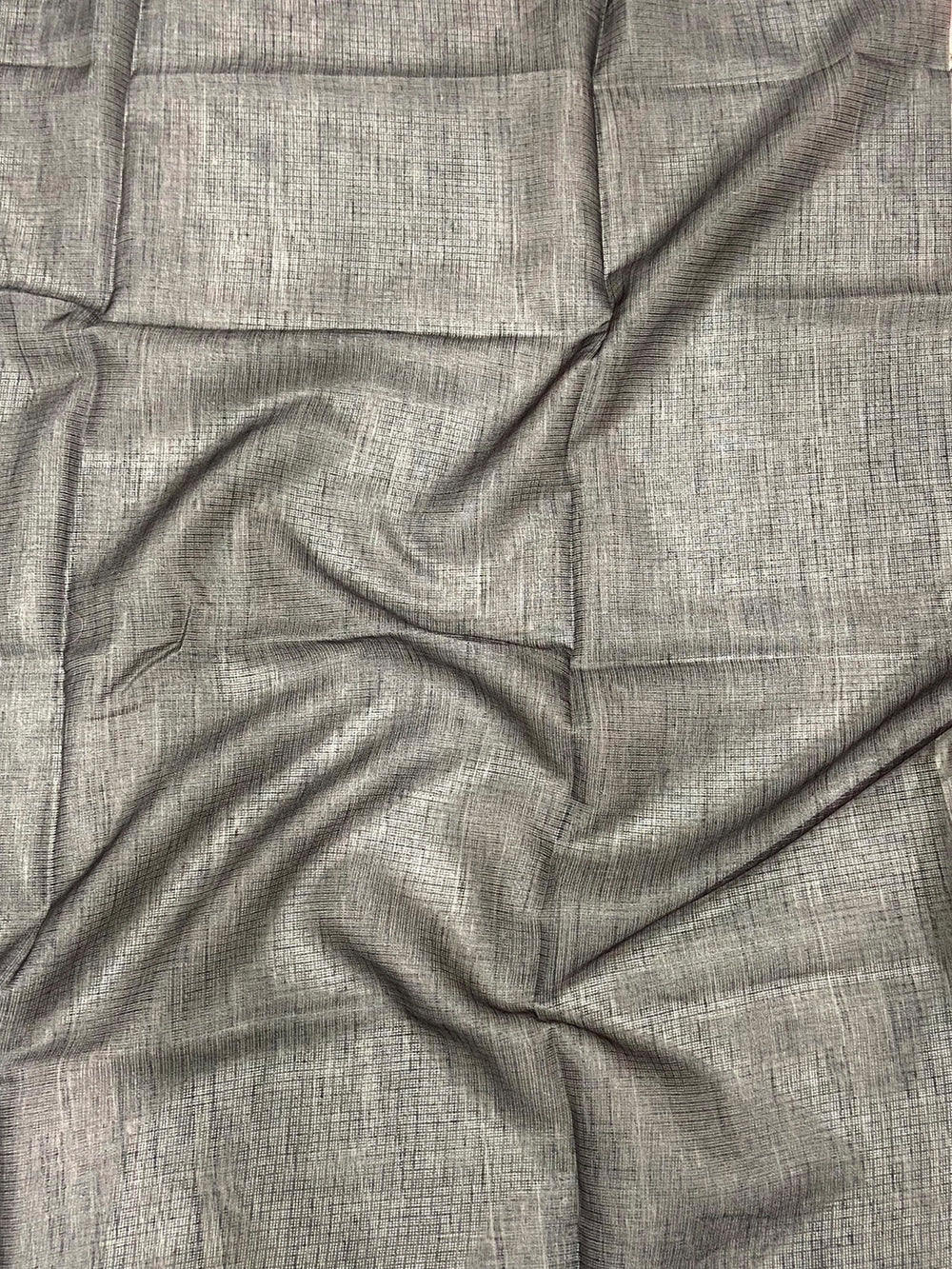 Grey Floral Cut Work Kota Saree